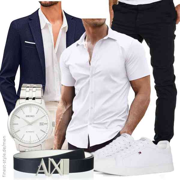 Top herren-Outfit im Finest-Trend-Style für ein selbstbewusstes Modegefühl mit tollen Produkten von COOFANDY,COOFANDY,Amaci&Sons,Seiko,Armani Exchange,Tommy Hilfiger