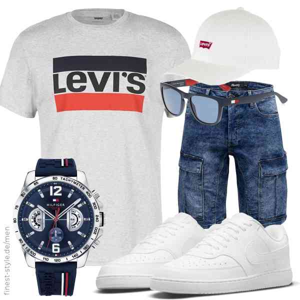 Top herren-Outfit im Finest-Trend-Style für ein selbstbewusstes Modegefühl mit tollen Produkten von Levi's,REPUBLIX,Tommy Hilfiger,Levi\'s,Tommy Hilfiger,Nike