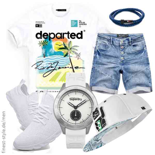 Top herren-Outfit im Finest-Trend-Style für ein selbstbewusstes Modegefühl mit tollen Produkten von DEPARTED,Amaci&Sons,Superdry,Nebelkind,Tommy Hilfiger,Damyuan