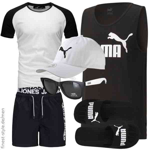 Top herren-Outfit im Finest-Trend-Style für ein selbstbewusstes Modegefühl mit tollen Produkten von Amaci&Sons,Puma,JACK & JONES,PUMA,Vans,PUMA