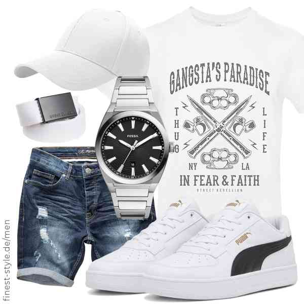 Top herren-Outfit im Finest-Trend-Style für ein selbstbewusstes Modegefühl mit tollen Produkten von Generisch,Amaci&Sons,FOSSIL,Taeku,Urban Classics,PUMA