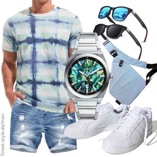 Top herren-Outfit im Finest-Trend-Style für ein selbstbewusstes Modegefühl mit tollen Produkten von USALL,Amaci&Sons,FOSSIL,LINVO,QUANMAITONG,adidas
