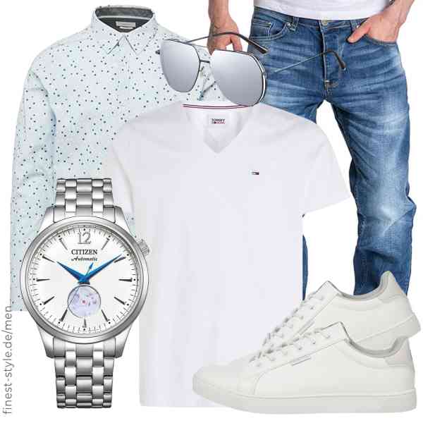Top herren-Outfit im Finest-Trend-Style für ein selbstbewusstes Modegefühl mit tollen Produkten von s.Oliver,Tommy Jeans,Amaci&Sons,Citizen,Cyxus,JACK & JONES