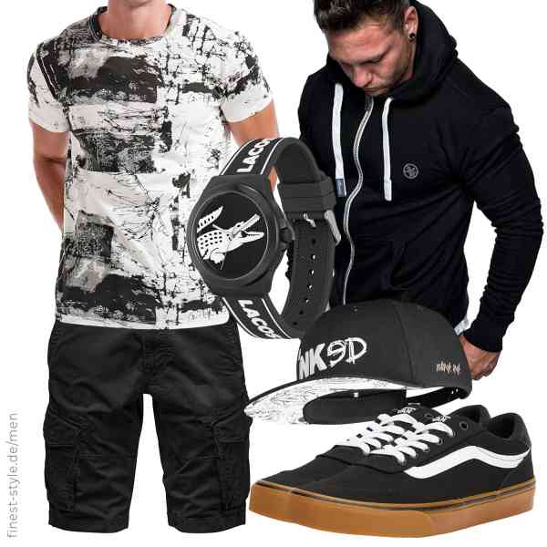 Top herren-Outfit im Finest-Trend-Style für ein selbstbewusstes Modegefühl mit tollen Produkten von ,RONOMO,Amaci&Sons,Lacoste,Nebelkind,Vans