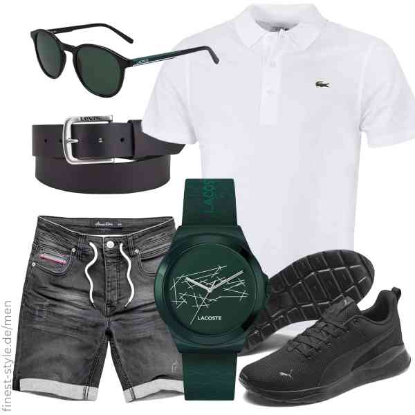 Top herren-Outfit im Finest-Trend-Style für ein selbstbewusstes Modegefühl mit tollen Produkten von ,Amaci&Sons,Levi\'s,Lacoste,Lacoste,PUMA