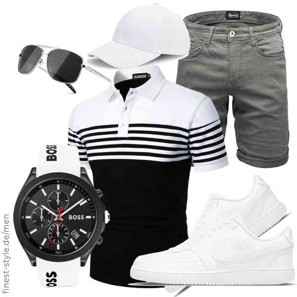 Top herren-Outfit im Finest-Trend-Style für ein selbstbewusstes Modegefühl mit tollen Produkten von UUAISSO,REPUBLIX,SUNGAIT,BOSS,BOSS,Nike