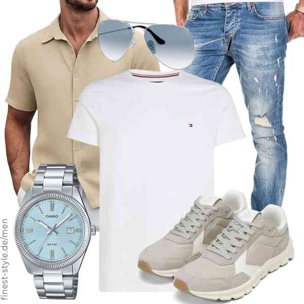 Top herren-Outfit im Finest-Trend-Style für ein selbstbewusstes Modegefühl mit tollen Produkten von COOFANDY,Tommy Hilfiger,Amaci&Sons,Casio,Ray-Ban,Marc O'Polo