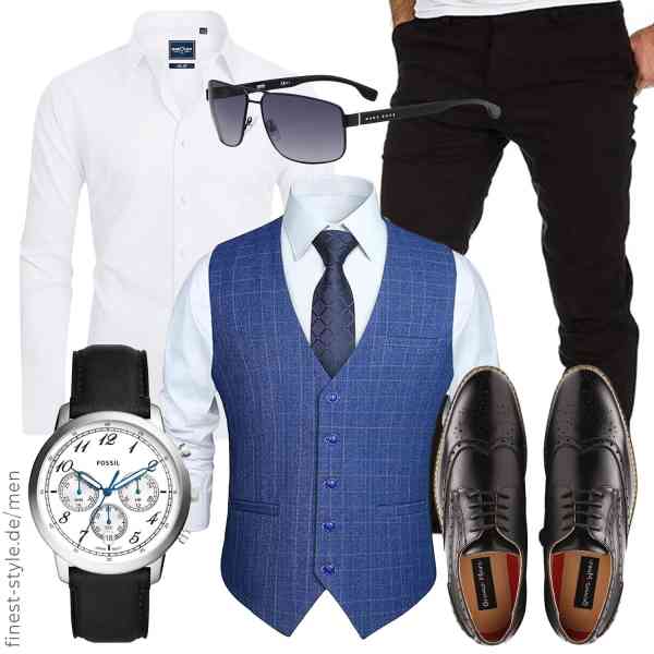 Top herren-Outfit im Finest-Trend-Style für ein selbstbewusstes Modegefühl mit tollen Produkten von HISDERN,DEMEANOR,Amaci&Sons,FOSSIL,HUGO BOSS,Bruno Marc