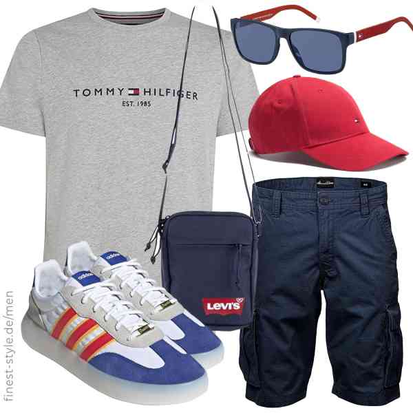 Top herren-Outfit im Finest-Trend-Style für ein selbstbewusstes Modegefühl mit tollen Produkten von ,Amaci&Sons,Tommy Hilfiger,Levi\'s,Tommy Hilfiger,adidas