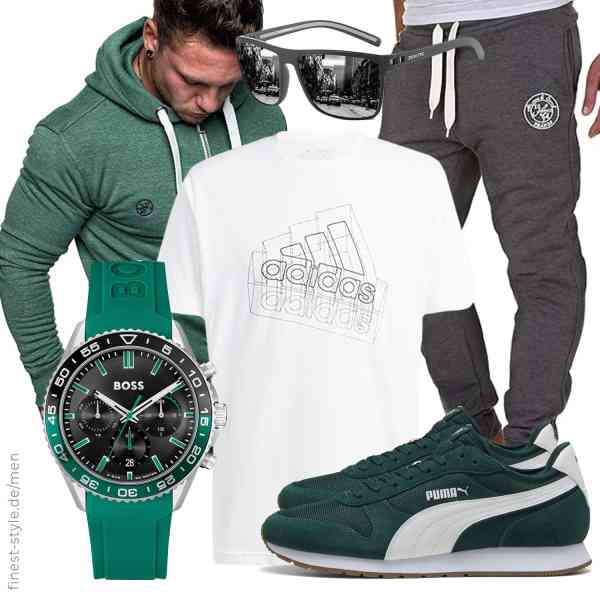 Top herren-Outfit im Finest-Trend-Style für ein selbstbewusstes Modegefühl mit tollen Produkten von Amaci&Sons,adidas,Amaci&Sons,BOSS,ZENOTTIC,PUMA