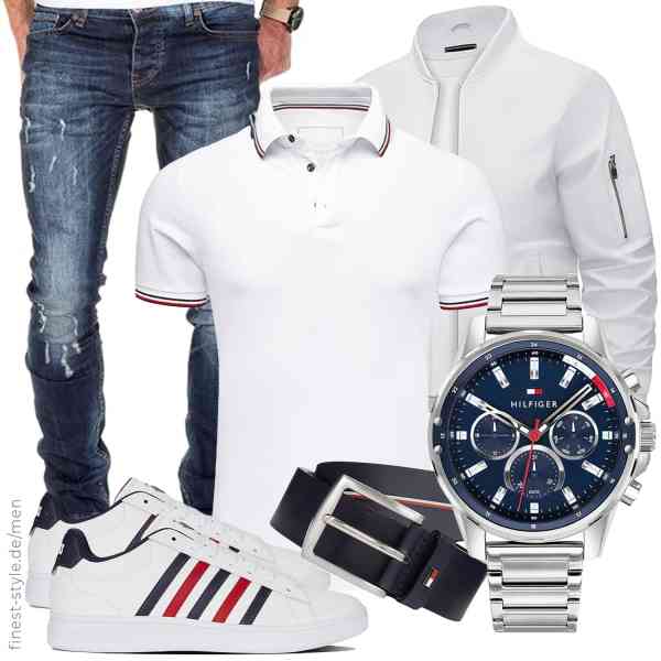 Top herren-Outfit im Finest-Trend-Style für ein selbstbewusstes Modegefühl mit tollen Produkten von KEFITEVD,Amaci&Sons,Amaci&Sons,Tommy Hilfiger,Tommy Hilfiger,K-Swiss