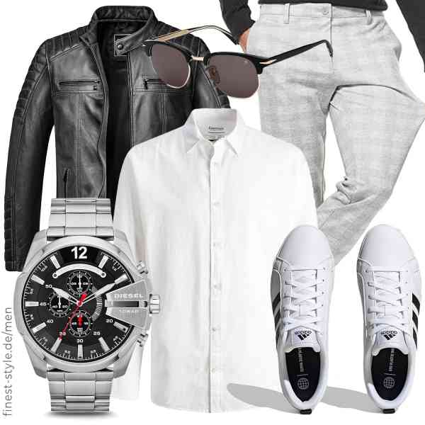 Top herren-Outfit im Finest-Trend-Style für ein selbstbewusstes Modegefühl mit tollen Produkten von Amaci&Sons,JACK & JONES,Indicode,Diesel,David Beckham,adidas