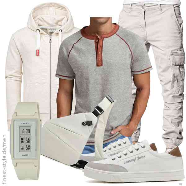 Top herren-Outfit im Finest-Trend-Style für ein selbstbewusstes Modegefühl mit tollen Produkten von ,Sailwind,Amaci&Sons,Casio,QUANMAITONG,ANALEAF