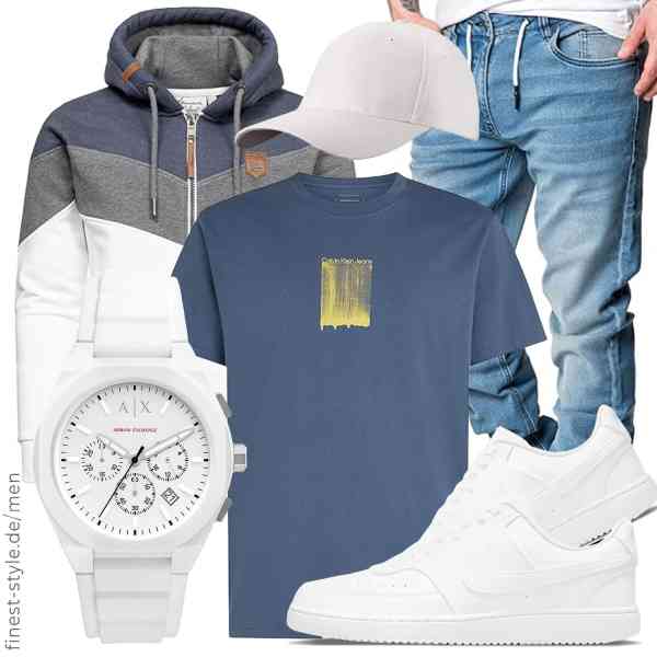 Top herren-Outfit im Finest-Trend-Style für ein selbstbewusstes Modegefühl mit tollen Produkten von ,Calvin Klein,Amaci&Sons,Armani Exchange,4sold,Nike