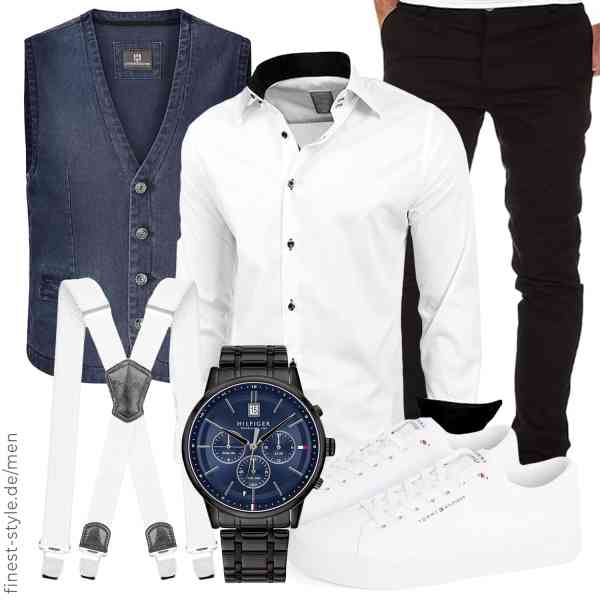 Top herren-Outfit im Finest-Trend-Style für ein selbstbewusstes Modegefühl mit tollen Produkten von Jan Vanderstorm,Baxboy,Amaci&Sons,Tommy Hilfiger,Decalen,Tommy Hilfiger