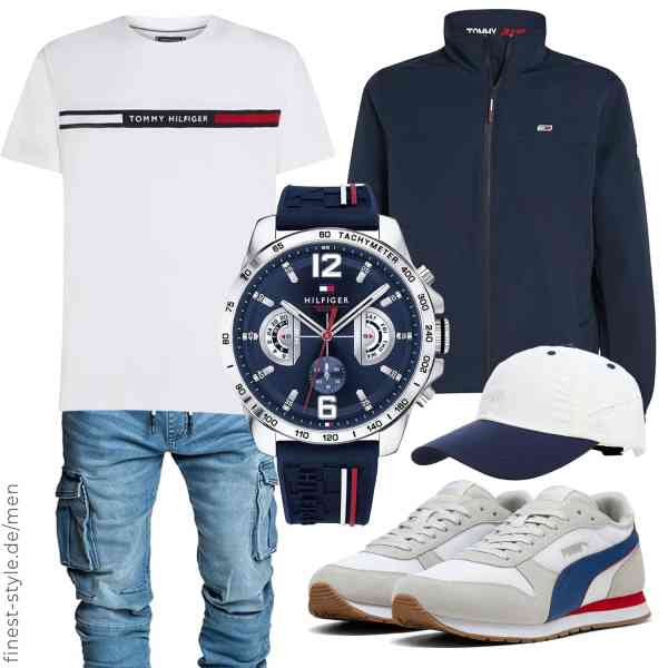 Top herren-Outfit im Finest-Trend-Style für ein selbstbewusstes Modegefühl mit tollen Produkten von Tommy Jeans,Tommy Hilfiger,Amaci&Sons,Tommy Hilfiger,YAMEE,PUMA