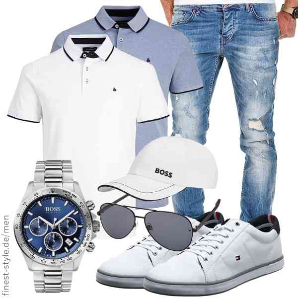 Top herren-Outfit im Finest-Trend-Style für ein selbstbewusstes Modegefühl mit tollen Produkten von JACK & JONES,Amaci&Sons,BOSS,BOSS,Tommy Hilfiger,Tommy Hilfiger