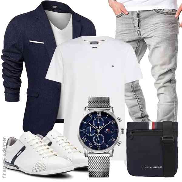 Top herren-Outfit im Finest-Trend-Style für ein selbstbewusstes Modegefühl mit tollen Produkten von COOFANDY,Tommy Hilfiger,Amaci&Sons,Tommy Hilfiger,Tommy Hilfiger,BOSS