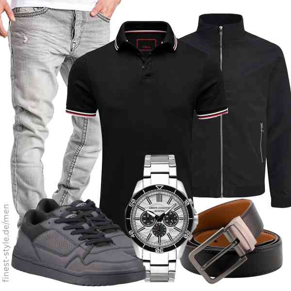 Top herren-Outfit im Finest-Trend-Style für ein selbstbewusstes Modegefühl mit tollen Produkten von JACK & JONES,Amaci&Sons,Amaci&Sons,Armani Exchange,CINTURONTOP,JACK & JONES
