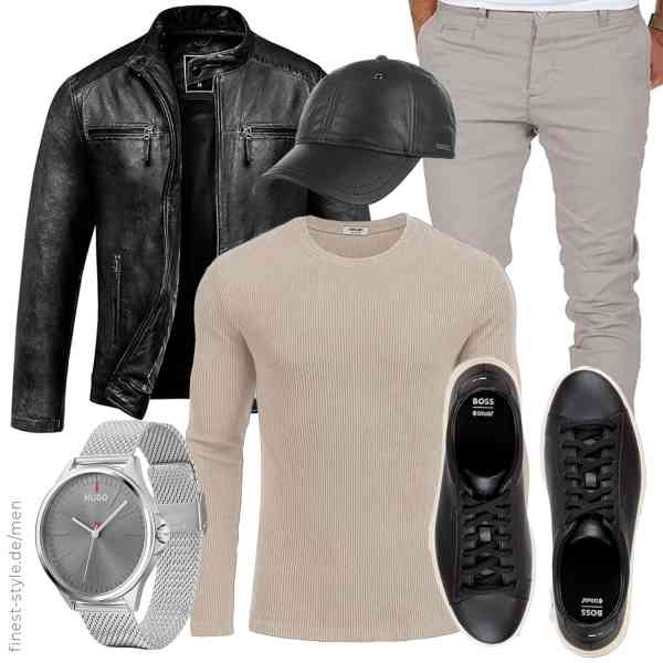 Top herren-Outfit im Finest-Trend-Style für ein selbstbewusstes Modegefühl mit tollen Produkten von Amaci&Sons,COOFANDY,Amaci&Sons,HUGO,Stetson,BOSS