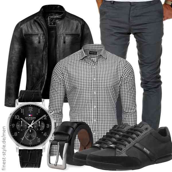 Top herren-Outfit im Finest-Trend-Style für ein selbstbewusstes Modegefühl mit tollen Produkten von Amaci&Sons,Reslad,Amaci&Sons,Tommy Hilfiger,VRLEGEND,BOSS