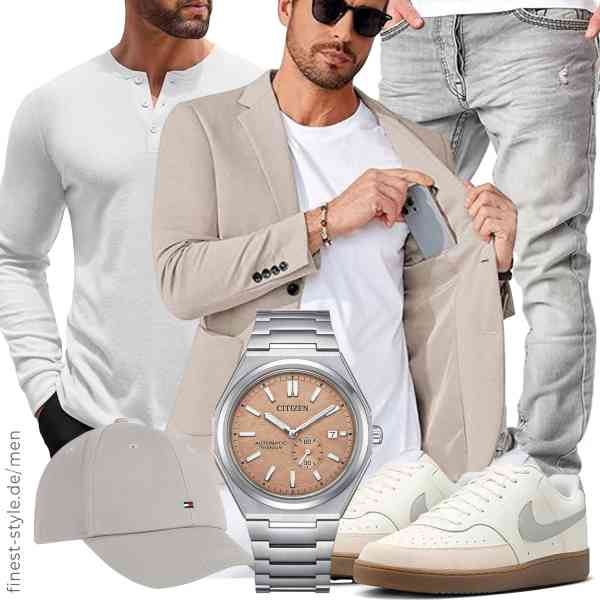 Top herren-Outfit im Finest-Trend-Style für ein selbstbewusstes Modegefühl mit tollen Produkten von COOFANDY,COOFANDY,Amaci&Sons,Citizen,Tommy Hilfiger,Nike