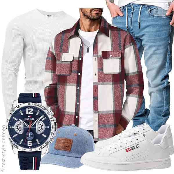 Top herren-Outfit im Finest-Trend-Style für ein selbstbewusstes Modegefühl mit tollen Produkten von COOFANDY,COOFANDY,Amaci&Sons,Tommy Hilfiger,Levi\'s,Diesel
