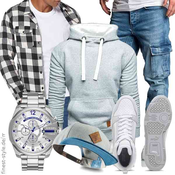 Top herren-Outfit im Finest-Trend-Style für ein selbstbewusstes Modegefühl mit tollen Produkten von COOFANDY,Amaci&Sons,Amaci&Sons,Diesel,Soulbuddy,PUMA