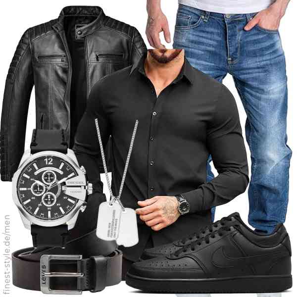 Top herren-Outfit im Finest-Trend-Style für ein selbstbewusstes Modegefühl mit tollen Produkten von Amaci&Sons,COOFANDY,Amaci&Sons,Diesel,Levi\'s,Nike
