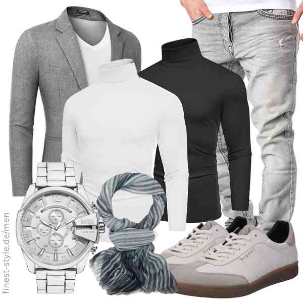 Top herren-Outfit im Finest-Trend-Style für ein selbstbewusstes Modegefühl mit tollen Produkten von COOFANDY,COOFANDY,Amaci&Sons,Diesel,Ella Jonte,bugatti