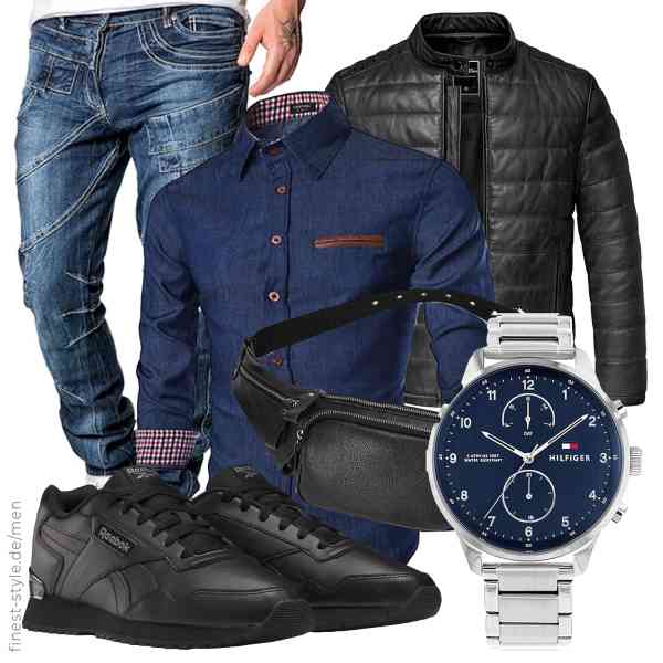 Top herren-Outfit im Finest-Trend-Style für ein selbstbewusstes Modegefühl mit tollen Produkten von ,COOFANDY,Amaci&Sons,Tommy Hilfiger,LUUFAN,Reebok