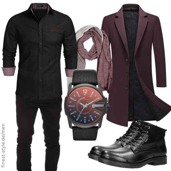 Top herren-Outfit im Finest-Trend-Style für ein selbstbewusstes Modegefühl mit tollen Produkten von MODFUL,COOFANDY,Amaci&Sons,Diesel,Bovari,WOJAS