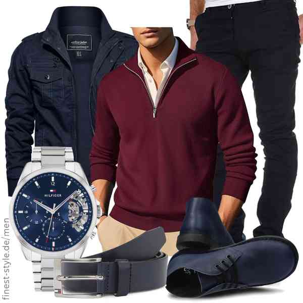 Top herren-Outfit im Finest-Trend-Style für ein selbstbewusstes Modegefühl mit tollen Produkten von EKLENTSON,COOFANDY,Amaci&Sons,Tommy Hilfiger,Tommy Hilfiger,nagaba