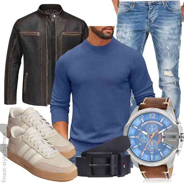 Top herren-Outfit im Finest-Trend-Style für ein selbstbewusstes Modegefühl mit tollen Produkten von ,COOFANDY,Amaci&Sons,Diesel,Tommy Hilfiger,adidas