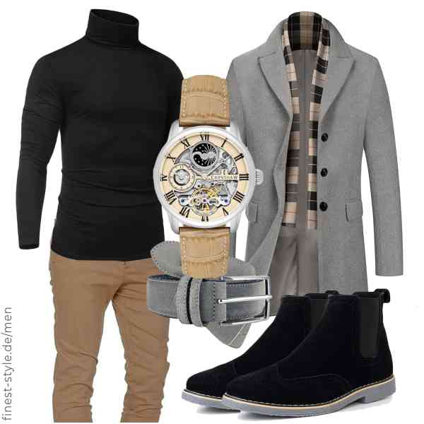 Top herren-Outfit im Finest-Trend-Style für ein selbstbewusstes Modegefühl mit tollen Produkten von COOFANDY,COOFANDY,Amaci&Sons,Thomas Earnshaw,Fenix Fashion,alpine swiss