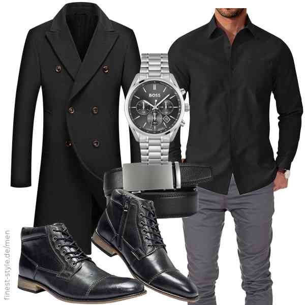 Top herren-Outfit im Finest-Trend-Style für ein selbstbewusstes Modegefühl mit tollen Produkten von Allthemen,COOFANDY,Amaci&Sons,BOSS,CHAOREN,rismart