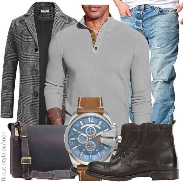Top herren-Outfit im Finest-Trend-Style für ein selbstbewusstes Modegefühl mit tollen Produkten von COOFANDY,COOFANDY,Amaci&Sons,Diesel,VISCONTI,JACK & JONES