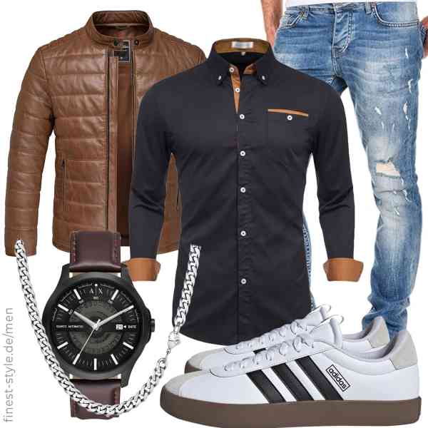 Top herren-Outfit im Finest-Trend-Style für ein selbstbewusstes Modegefühl mit tollen Produkten von Amaci&Sons,Dninmim,Amaci&Sons,Armani Exchange,PROSTEEL,adidas