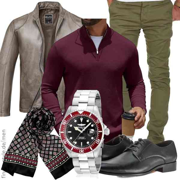 Top herren-Outfit im Finest-Trend-Style für ein selbstbewusstes Modegefühl mit tollen Produkten von ,COOFANDY,Amaci&Sons,Invicta,JWSilk,Amazon Essentials