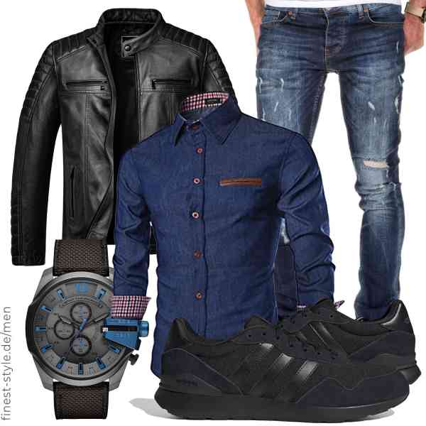 Top herren-Outfit im Finest-Trend-Style für ein selbstbewusstes Modegefühl mit tollen Produkten von Amaci&Sons,COOFANDY,Amaci&Sons,Diesel,adidas
