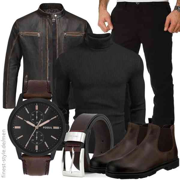 Top herren-Outfit im Finest-Trend-Style für ein selbstbewusstes Modegefühl mit tollen Produkten von ,COOFANDY,Amaci&Sons,Fossil,Pierre Cardin,Geox