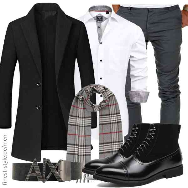 Top herren-Outfit im Finest-Trend-Style für ein selbstbewusstes Modegefühl mit tollen Produkten von COOFANDY,J.VER,Amaci&Sons,Lipodo,Armani Exchange,ENWIND