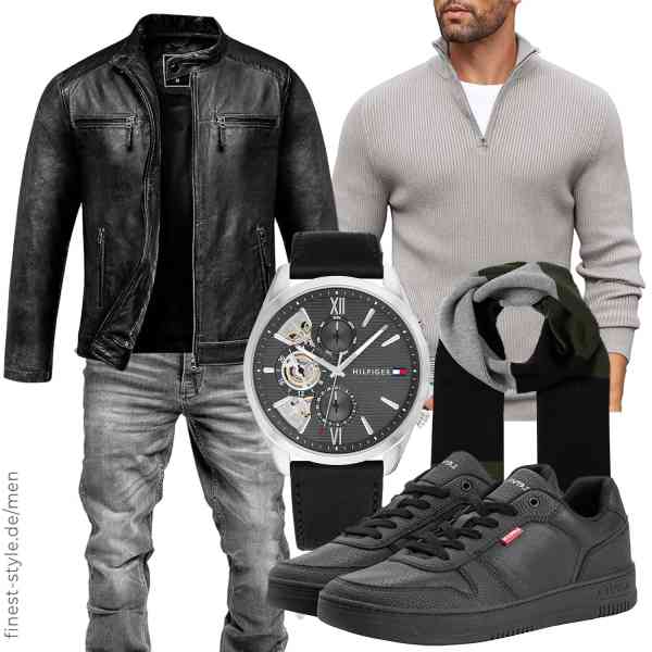 Top herren-Outfit im Finest-Trend-Style für ein selbstbewusstes Modegefühl mit tollen Produkten von Amaci&Sons,COOFANDY,Amaci&Sons,Tommy Hilfiger,b BLEND,Levi's