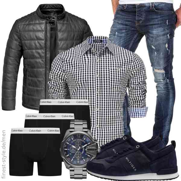 Top herren-Outfit im Finest-Trend-Style für ein selbstbewusstes Modegefühl mit tollen Produkten von Amaci&Sons,LUYANA,Amaci&Sons,Diesel,Calvin Klein,Tommy Hilfiger