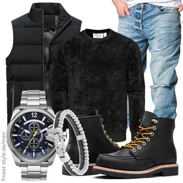 Top herren-Outfit im Finest-Trend-Style für ein selbstbewusstes Modegefühl mit tollen Produkten von YOUTHUP,Amaci&Sons,REPUBLIX,Diesel,Fossil,SL-Saint