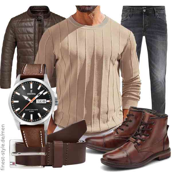 Top herren-Outfit im Finest-Trend-Style für ein selbstbewusstes Modegefühl mit tollen Produkten von Amaci&Sons,COOFANDY,JACK & JONES,Festina,Tommy Hilfiger,bugatti