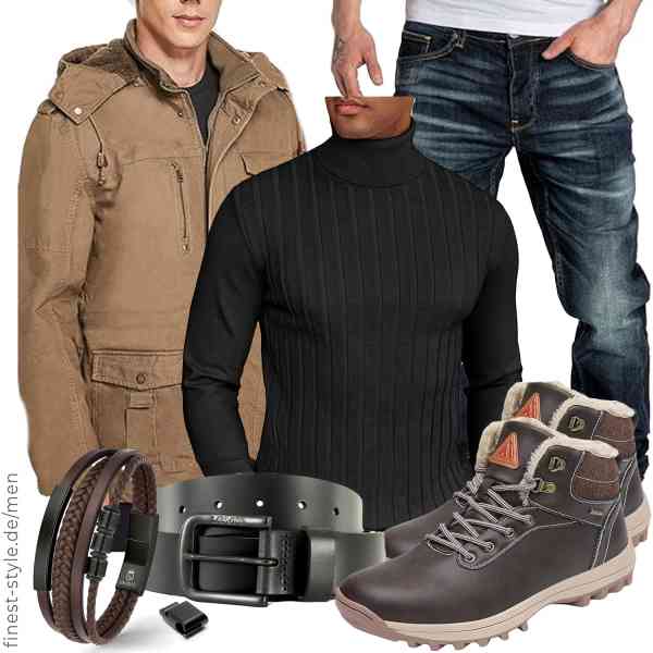 Top herren-Outfit im Finest-Trend-Style für ein selbstbewusstes Modegefühl mit tollen Produkten von WenVen,COOFANDY,Amaci&Sons,Levi\'s,Q UNIQAL STORE GERMANY,Mishansha