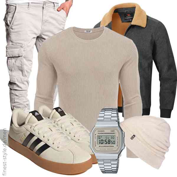 Top herren-Outfit im Finest-Trend-Style für ein selbstbewusstes Modegefühl mit tollen Produkten von Rdruko,COOFANDY,REPUBLIX,Casio,Enter the Complex,adidas