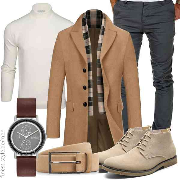 Top herren-Outfit im Finest-Trend-Style für ein selbstbewusstes Modegefühl mit tollen Produkten von COOFANDY,Xact,Amaci&Sons,BOSS,Skagen,Bruno Marc