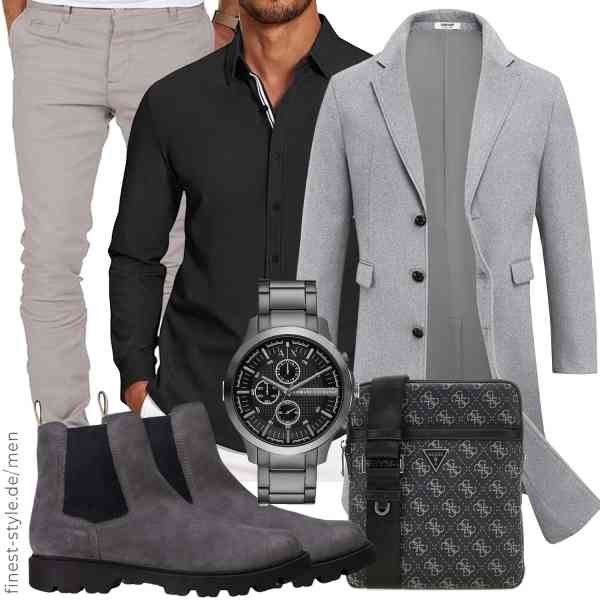 Top herren-Outfit im Finest-Trend-Style für ein selbstbewusstes Modegefühl mit tollen Produkten von COOFANDY,BOSS,COOFANDY,Amaci&Sons,Armani Exchange,GUESS,BOSS,COOFANDY,COOFANDY,Amaci&Sons,Armani Exchange,GUESS,BOSS